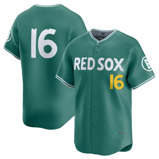Boston Red Sox #16 Jarren Duran Green Fotopoulosg 2025 City Connect Limited Stitched Jersey
