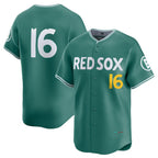 Boston Red Sox #16 Jarren Duran Green Fotopoulosg 2025 City Connect Limited Stitched Jersey