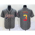 Houston Astros #3 Jeremy Pena Grey Fotopoulosg Gridiron Cool Base Stitched Jersey