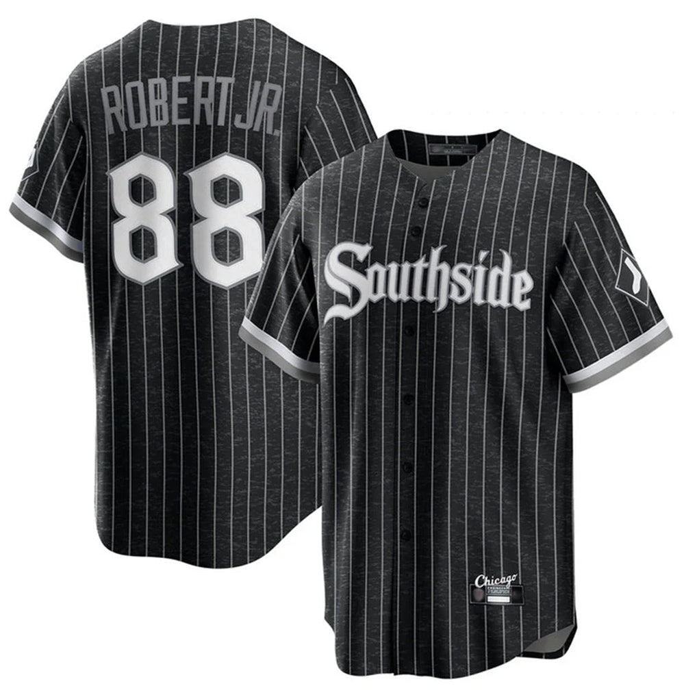 Chicago White Sox #88 Luis Robert Jr Player Black Fotopoulosg City Connect Home Game Stitched Jerseys
