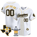 Custom Houston Astros Houston Rodeo Patch Vapor Premier Limited Jersey ¨C White Fotopoulosg