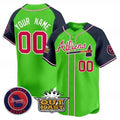 Custom Atlanta Braves Atliens Vapor Premier Limited Jersey ¨CGreen 2 Fotopoulosg