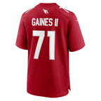 A.Cardinals #71 Jon Gaines II Cardinal Fotopoulosg Team Game Jersey