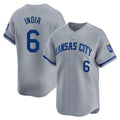 Kansas City Royals #6 Jonathan India Player Gray Fotopoulosg Limited Home Stitched Jerseys
