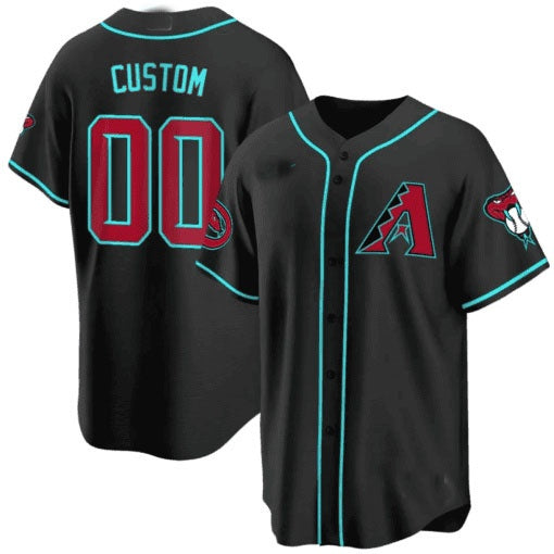 Custom Arizona Diamondbacks 2024 Cool Base Jersey ¨C Black Fotopoulosg