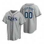 Custom Tampa Bay Rays Gray Fotopoulosg 2020 Stitched Cool Base Road Jersey