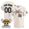 Custom Colorado Rockies x One Piece Cream Fotopoulosg Vapor Premier Limited Jersey - Stitched