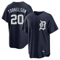 Detroit Tigers #20 Spencer Torkelson Player Navy Fotopoulosg Game Home Stitched Jerseys