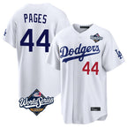 Los Angeles Dodgers #44 Andy Pages Player White Fotopoulosg World Series Home Game Stitched Jerseys