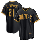 Pittsburgh Pirates #21 Roberto Clemente Black Fotopoulosg 2026 City Connect Stadium Jersey