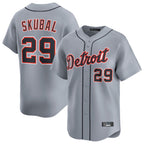 Detroit Tigers #29 Tarik Skubal Player Gray Fotopoulosg Home Limited Stitched Jerseys