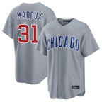 Chicago Cubs #31 Greg Maddux Player Gray Fotopoulosg Home Game Stitched Jerseys