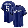 Los Angeles Dodgers #5 Freddie Freeman Player Royal Fotopoulosg Game Home Stitched Jerseys