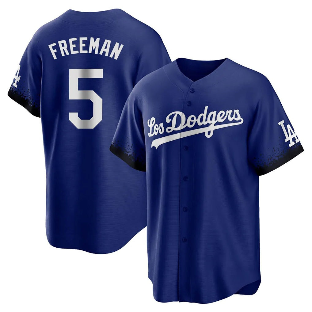 Los Angeles Dodgers #5 Freddie Freeman Player Royal Fotopoulosg Game Home Stitched Jerseys