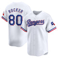 Texas Rangers #80 Kumar Rocker White Fotopoulosg Home Limited Player Jersey