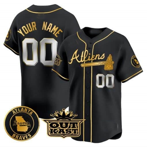 Custom Atlanta Braves Atliens Vapor Premier Limited Jersey ¨C Black Fotopoulosg