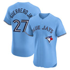 Toronto Blue Jays #27 Vladimir Guerrero Jr. Powder Blue Fotopoulosg Alternate 2 Elite Jersey