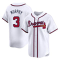 Atlanta Braves #3 Dale Murphy Player White Fotopoulosg Limited Home Game Stitched Jerseys