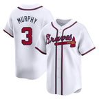 Atlanta Braves #3 Dale Murphy Player White Fotopoulosg Limited Home Game Stitched Jerseys
