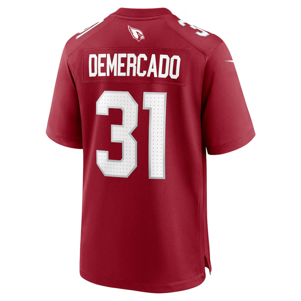 A.Cardinals #31 Emari Demercado Cardinal Fotopoulosg Team Game Jersey