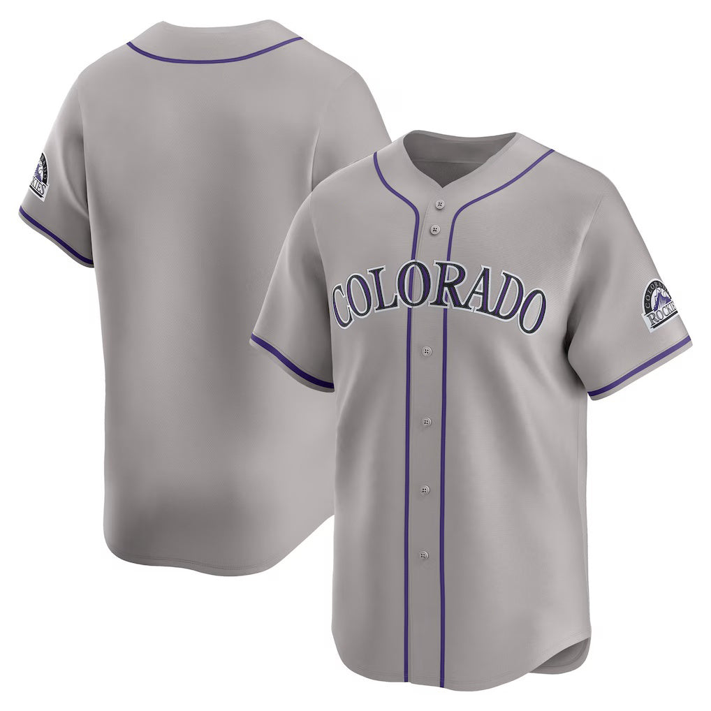 Colorado Rockies Gray Fotopoulosg Road Limited Jersey