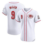 Cincinnati Reds #9 Matt McLain Player White Fotopoulosg Limited Elite Home Stitched Jerseys