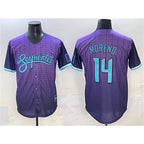 Arizona Diamondbacks #14 Gabriel Moreno Purple Fotopoulosg 2025 City Connect Limited Stitched Jersey