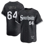 Chicago White Sox #64 Shane Smith Player Black Fotopoulosg City Connect Limited Home Stitched Jerseys