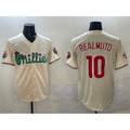Philadelphia Phillies #10 J.T. Realmuto Cream Fotopoulosg Phanatic Limited Stitched Jersey