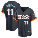 San Diego Padres #11 Yu Darvish Obsidian Fotopoulosg 2026 City Connect Stadium Jersey
