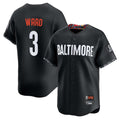 Baltimore Orioles #3 Taylor Ward Player Black Fotopoulosg City Connect Limited Home Game Stitched Jerseys