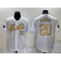 New York Mets #20 Pete Alonso Number White Fotopoulosg 2022 All Star Stitched Cool Base Jersey