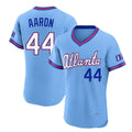 Atlanta Braves #44 Hank Aaron Player Powder Blue Fotopoulosg 2026 City Connect T-shirt Limited Elite Home Game Stitched Jerseys