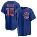 Chicago Cubs #15 Carson Kelly Player Royal Fotopoulosg Home Game Stitched Jerseys