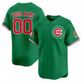 Custom Chicago Cubs Mexico Vapor Premier Limited Jersey V3 ¨C Green Fotopoulosg