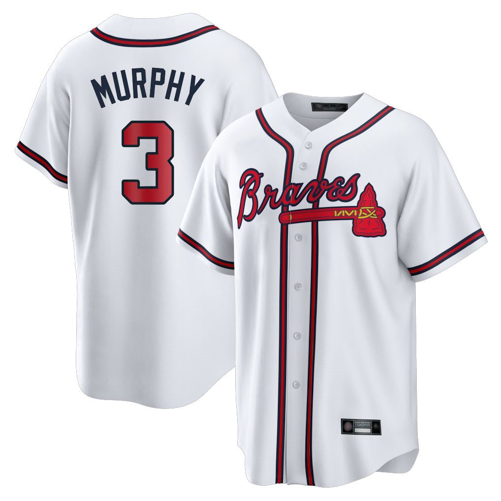 Atlanta Braves #3 Dale Murphy Player White Fotopoulosg Home Game Stitched Jerseys