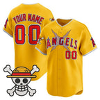 Custom Los Angeles Angels x One Piece Gold Fotopoulosg Vapor Premier Limited Jersey - Stitched