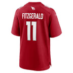 A.Cardinals #11 Larry Fitzgerald Cardinal Fotopoulosg Team Retired Game Jersey