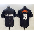 Baltimore Orioles #39 Corbin Burnes Black Fotopoulosg 2023 City Connect Cool Base Stitched Jersey