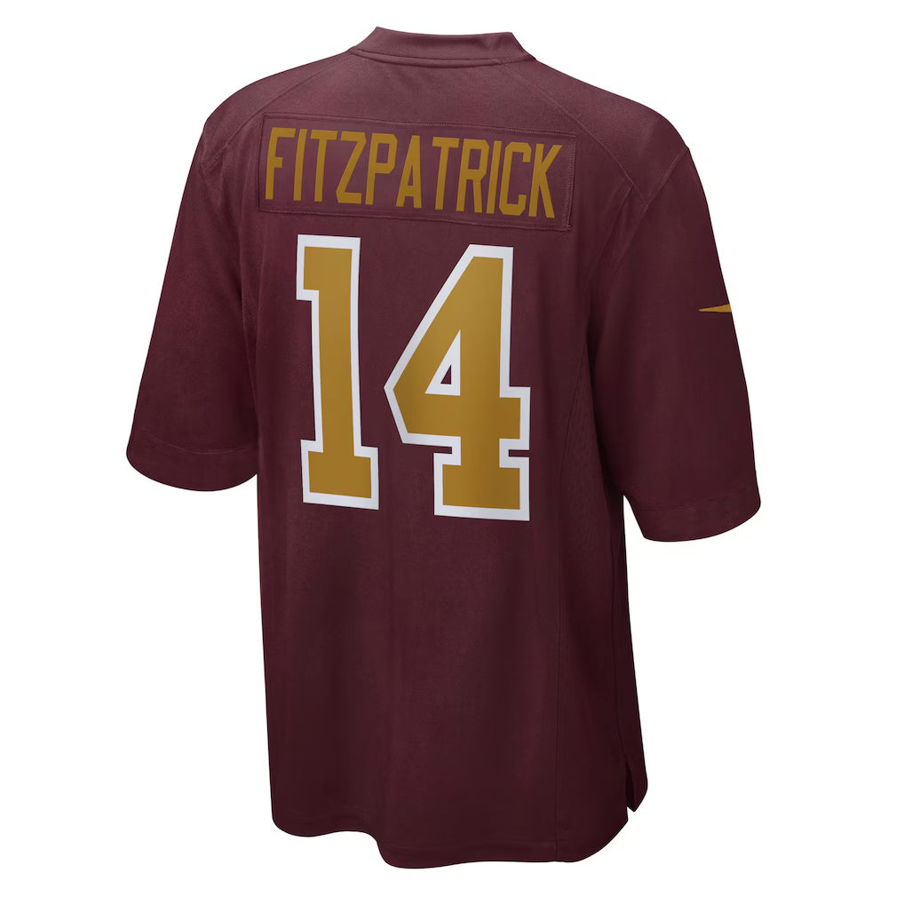 W.Football Team #14 Ryan Fitzpatrick Burgundy Fotopoulosg Alternate Player Game Jersey
