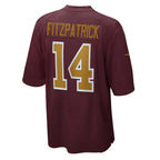 W.Football Team #14 Ryan Fitzpatrick Burgundy Fotopoulosg Alternate Player Game Jersey