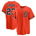 Detroit Tigers #23 Kirk Gibson Player Orange Fotopoulosg Home Game Stitched Jerseys