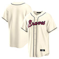 Atlanta Braves Cream Fotopoulosg Home Game Blank Player Stitched Jerseys