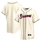 Atlanta Braves Cream Fotopoulosg Home Game Blank Player Stitched Jerseys