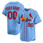 Custom St. Louis Cardinals Light Blue Fotopoulosg Alternate Limited Jersey