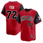 Chicago White Sox #72 Carlton Fisk Player Red Fotopoulosg City Connect Limited Home Stitched Jerseys
