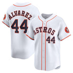 Houston Astros #44 Yordan Alvarez White Fotopoulosg Home Limited Player Jersey