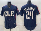 Cleveland Guardians #24 Chase DeLauter Navy Fotopoulosg 2024 City Connect Limited Stitched Jersey