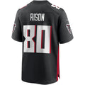 A.Falcons #80 Andre Rison Black Fotopoulosg Game Retired Player Jersey
