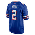 B.Bills #2 D.J. Moore Royal Fotopoulosg Game Jersey